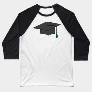 Green Tassel Graduation Cap Baseball T-Shirt